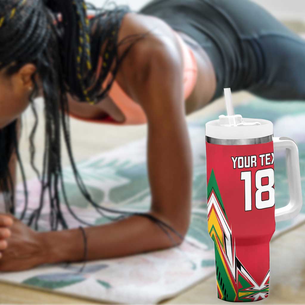 Guyana Cricket Amazon Warriors Custom Tumbler With Handle Go Champion - African Pride