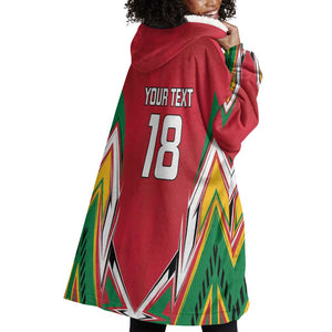 Guyana Cricket Amazon Warriors Custom Wearable Blanket Hoodie Go Champion - African Pride