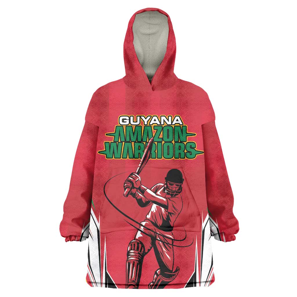 Guyana Cricket Amazon Warriors Custom Wearable Blanket Hoodie Go Champion - African Pride