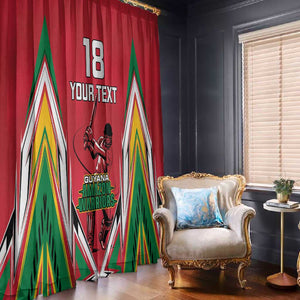 Guyana Cricket Amazon Warriors Custom Window Curtain Go Champion - African Pride