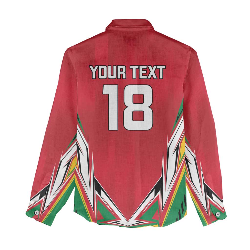 Guyana Cricket Amazon Warriors Custom Women Casual Shirt Go Champion - African Pride