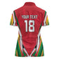 Guyana Cricket Amazon Warriors Custom Women Polo Shirt Go Champion - African Pride