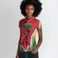 Guyana Cricket Amazon Warriors Custom Women Polo Shirt Go Champion - African Pride
