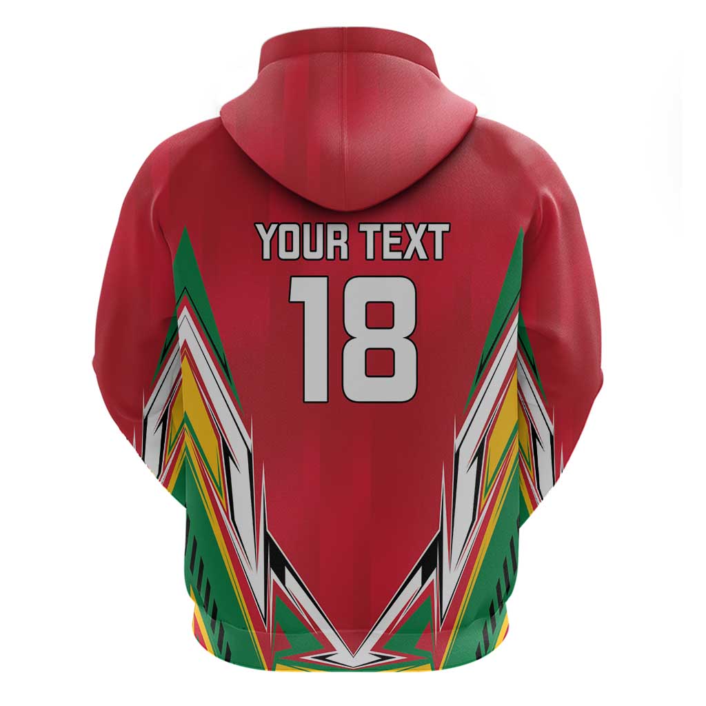 Guyana Cricket Amazon Warriors Custom Zip Hoodie Go Champion - African Pride