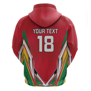 Guyana Cricket Amazon Warriors Custom Zip Hoodie Go Champion - African Pride