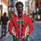Guyana Cricket Amazon Warriors Custom Zip Hoodie Go Champion - African Pride