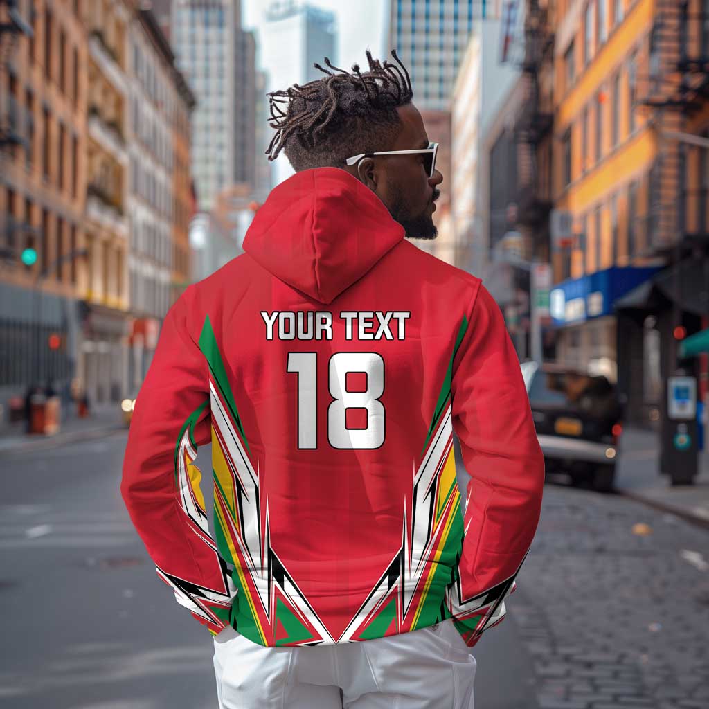 Guyana Cricket Amazon Warriors Custom Zip Hoodie Go Champion - African Pride