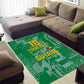 One Team One Game Guyana Football Custom Area Rug Pride Of Guyana Green Version - African Pride