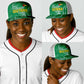 One Team One Game Guyana Baseball Net Cap Pride Of Guyana Green Version - African Pride