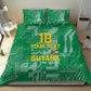 One Team One Game Guyana Football Custom Bedding Set Pride Of Guyana Green Version - African Pride