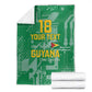One Team One Game Guyana Football Custom Blanket Pride Of Guyana Green Version - African Pride
