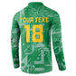 One Team One Game Guyana Football Custom Button Sweatshirt Pride Of Guyana Green Version