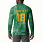 One Team One Game Guyana Football Custom Button Sweatshirt Pride Of Guyana Green Version