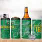 One Team One Game Guyana Football Custom 4 in 1 Can Cooler Tumbler Pride Of Guyana Green Version - African Pride