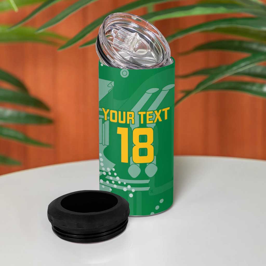 One Team One Game Guyana Football Custom 4 in 1 Can Cooler Tumbler Pride Of Guyana Green Version - African Pride
