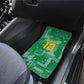 One Team One Game Guyana Football Custom Car Mats Pride Of Guyana Green Version - African Pride