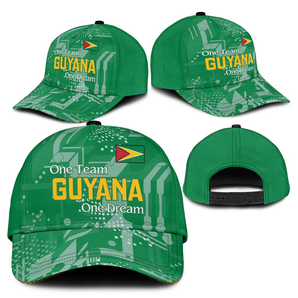 One Team One Game Guyana Classic Cap Pride Of Guyana Green Version - African Pride