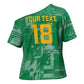 One Team One Game Guyana Football Custom Cross Shoulder Shirt Pride Of Guyana Green Version