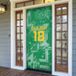One Team One Game Guyana Football Custom Door Cover Pride Of Guyana Green Version