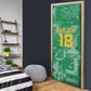One Team One Game Guyana Football Custom Door Cover Pride Of Guyana Green Version