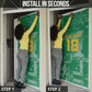 One Team One Game Guyana Football Custom Door Cover Pride Of Guyana Green Version