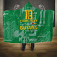 One Team One Game Guyana Football Custom Hooded Blanket Pride Of Guyana Green Version - African Pride