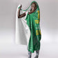One Team One Game Guyana Football Custom Hooded Blanket Pride Of Guyana Green Version - African Pride