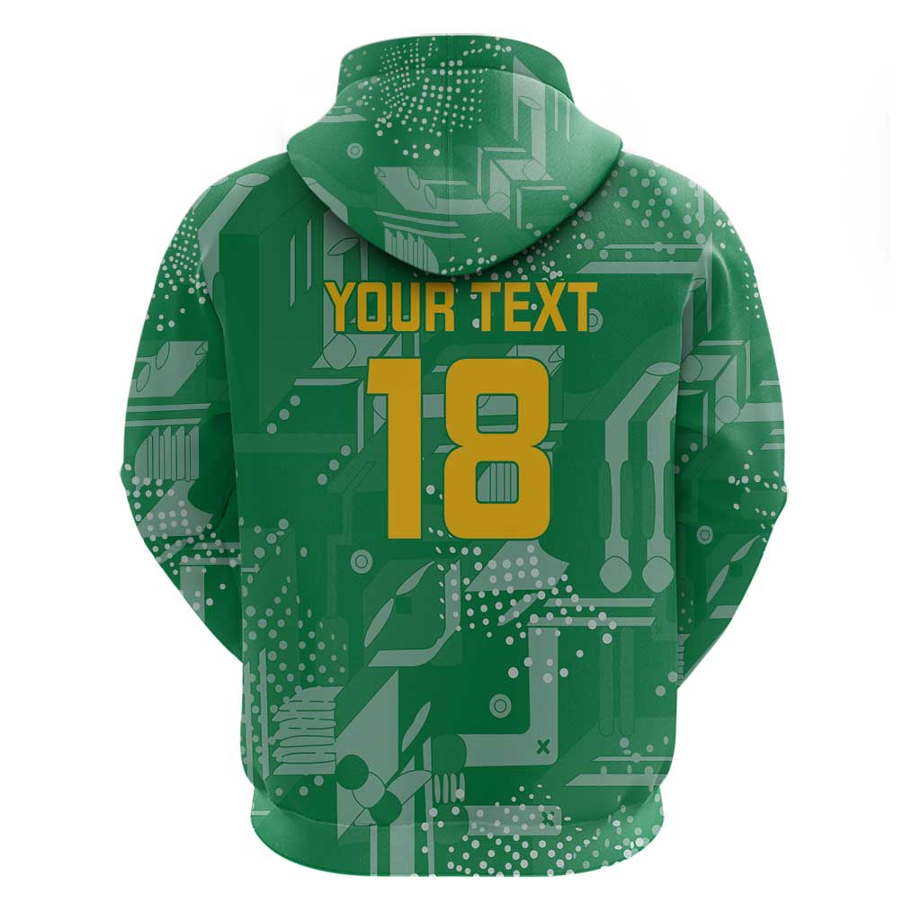 One Team One Game Guyana Football Custom Hoodie Pride Of Guyana Green Version - African Pride