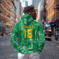 One Team One Game Guyana Football Custom Hoodie Pride Of Guyana Green Version - African Pride