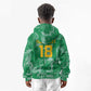 One Team One Game Guyana Football Custom Kid Hoodie Pride Of Guyana Green Version - African Pride