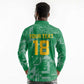 One Team One Game Guyana Football Custom Long Sleeve Polo Shirt Pride Of Guyana Green Version - African Pride