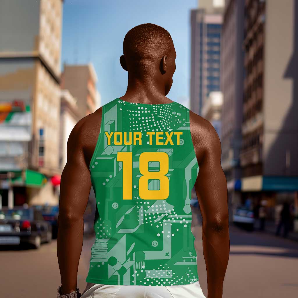 One Team One Game Guyana Football Custom Men Tank Top Pride Of Guyana Green Version - African Pride