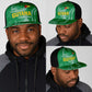 One Team One Game Guyana Mesh Trucker Cap Pride Of Guyana Green Version - African Pride