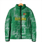 One Team One Game Guyana Football Custom Padded Jacket Pride Of Guyana Green Version
