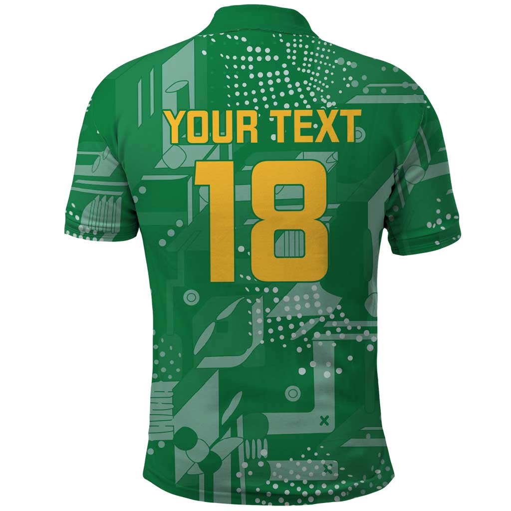 One Team One Game Guyana Football Custom Polo Shirt Pride Of Guyana Green Version - African Pride