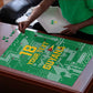 One Team One Game Guyana Football Custom Puzzle Pride Of Guyana Green Version