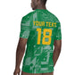 One Team One Game Guyana Football Custom Rugby Jersey Pride Of Guyana Green Version - African Pride