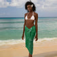 One Team One Game Guyana Football Custom Sarong Pride Of Guyana Green Version - African Pride