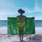 One Team One Game Guyana Football Custom Sarong Pride Of Guyana Green Version - African Pride