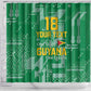 One Team One Game Guyana Football Custom Shower Curtain Pride Of Guyana Green Version - African Pride