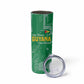 One Team One Game Guyana Football Custom Skinny Tumbler Pride Of Guyana Green Version - African Pride