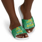 One Team One Game Guyana Football Custom Slide Sandals Pride Of Guyana Green Version