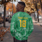 One Team One Game Guyana Football Custom Sweatshirt Pride Of Guyana Green Version - African Pride