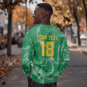 One Team One Game Guyana Football Custom Sweatshirt Pride Of Guyana Green Version - African Pride
