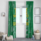 One Team One Game Guyana Football Custom Window Curtain Pride Of Guyana Green Version - African Pride