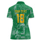 One Team One Game Guyana Football Custom Women Polo Shirt Pride Of Guyana Green Version - African Pride