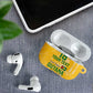 One Team One Game Guyana Football Custom AirPods Case Pride Of Guyana Yellow Version