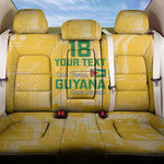 One Team One Game Guyana Football Custom Back Car Seat Cover Pride Of Guyana Green Version - African Pride