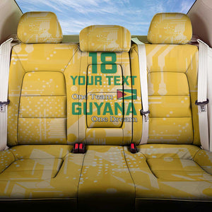 One Team One Game Guyana Football Custom Back Car Seat Cover Pride Of Guyana Green Version - African Pride