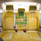 One Team One Game Guyana Football Custom Back Car Seat Cover Pride Of Guyana Green Version - African Pride